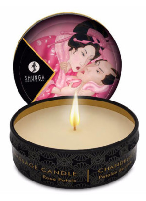 Mini bougie de massage à la rose 30ml - CC864600